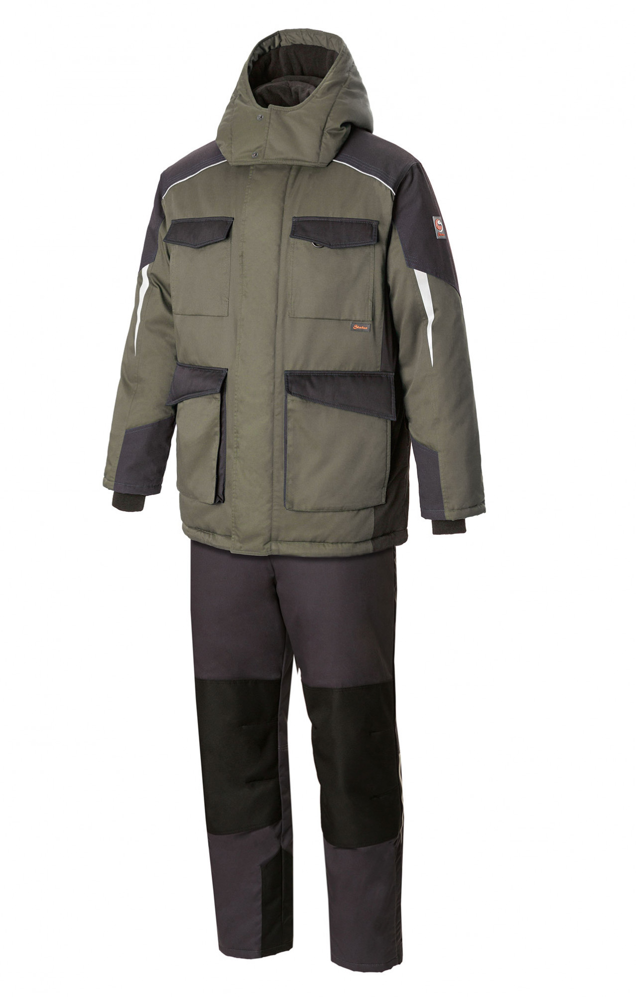 5037901 Костюм утепленный серый хаки графит STATUS  Зимняя спецодежда  размер 64-66/170-176 