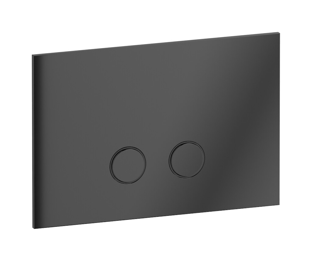 Кнопка смыва для бачка "MODERNA" с двойным сливом WE ARE IB bb001cf Black Chrome Bye Bye