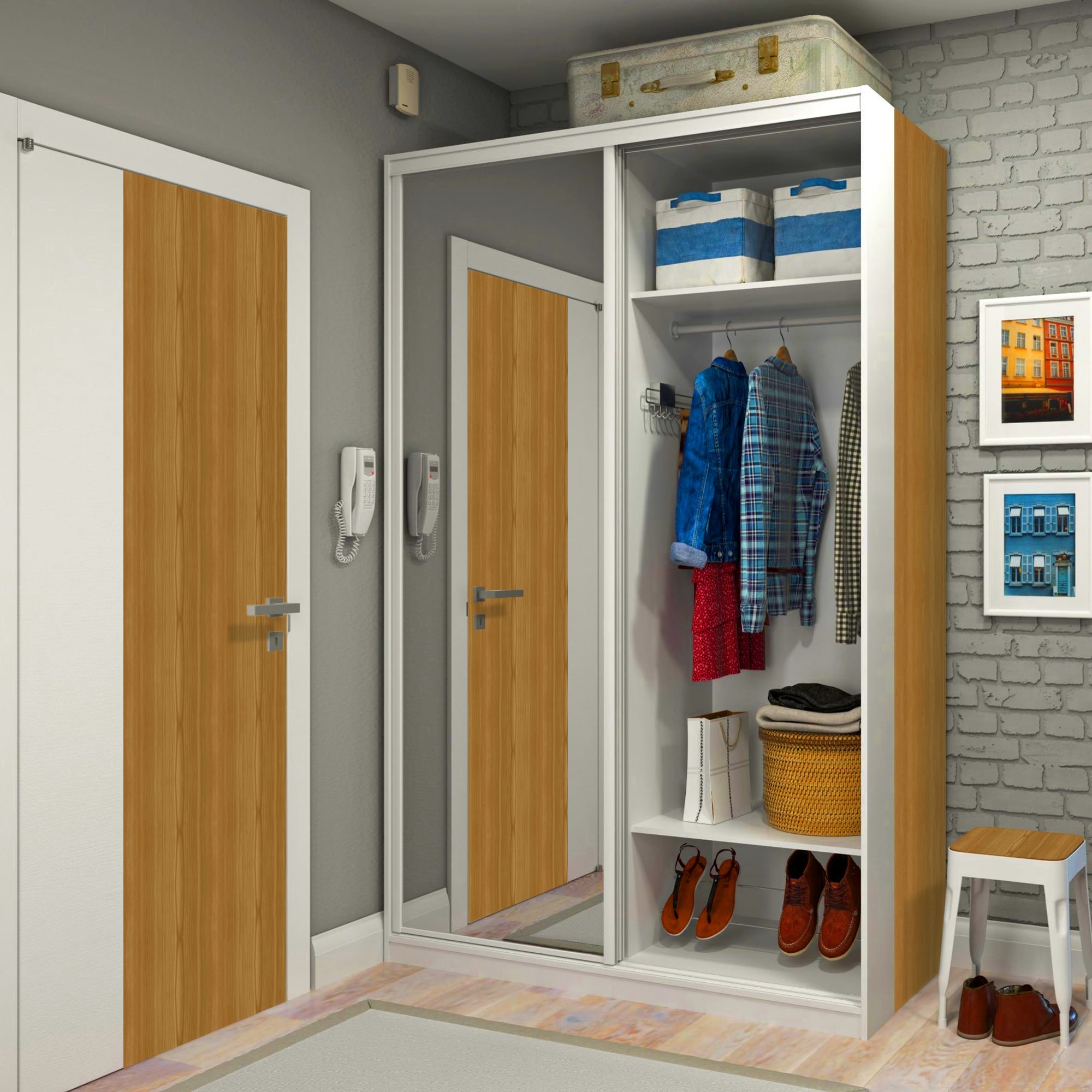 81947681 Плёнка самоклеящаяся «Ясень» 0,45х2 м Santreyd  - Вид №2