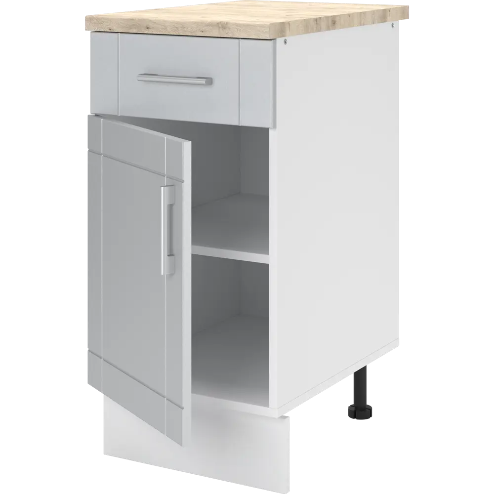 Шкаф напольный Тортора-2 67x40 см МДФ цвет серый Santreyd STLM-2091043 - Вид №2