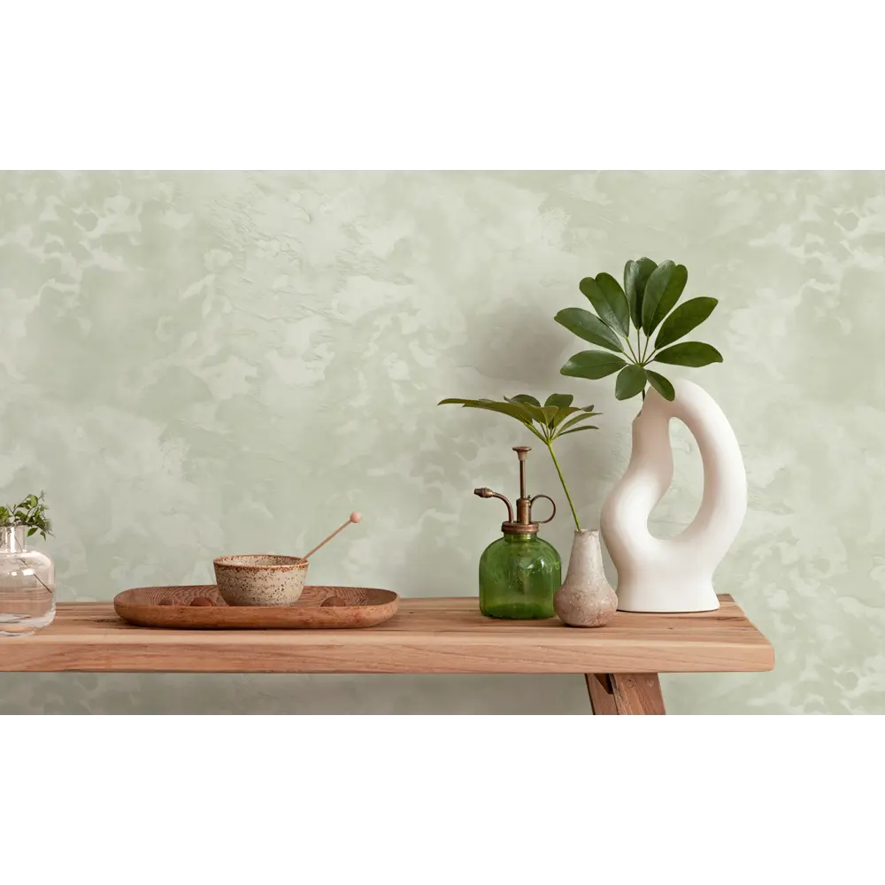 Обои флизелиновые Ateliero Мерлин зеленые 1.06 м At587433 STLM-2141351