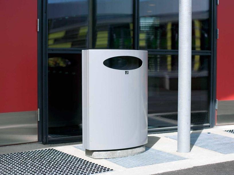 VESTRE Урна из оцинкованной стали с крышкой для улицы Urban sun-id-1420351 - Вид №11