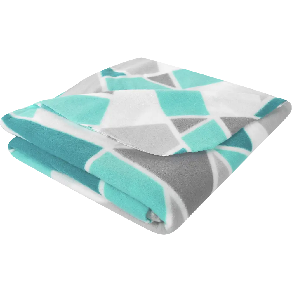 Плед Mirror 130x170 см флис цвет бирюза Ardenza Капсульная STLM-2117931