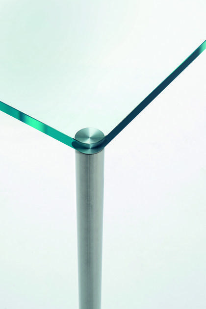 Glas Italia Прямоугольный стол из хрусталя Steel sun-id-1420106 - Вид №1