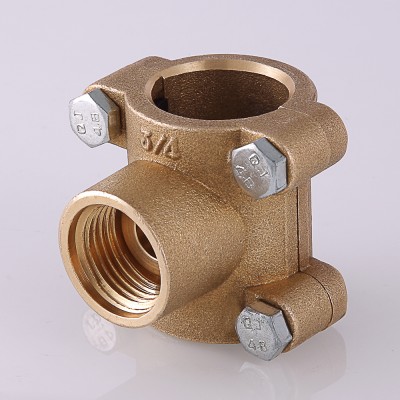 VTr.755.G.0504 Ремонтная обойма-тройник Valtec 3/4" х 1/2" х 3/4"  - Вид №3