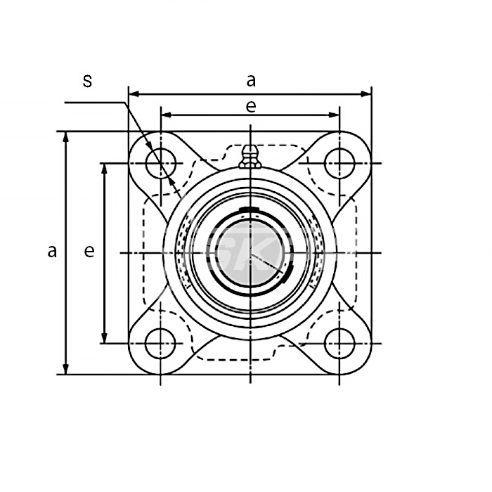 IS2004 Подшипниковый узел UCF212 ISKRA  - Вид №1