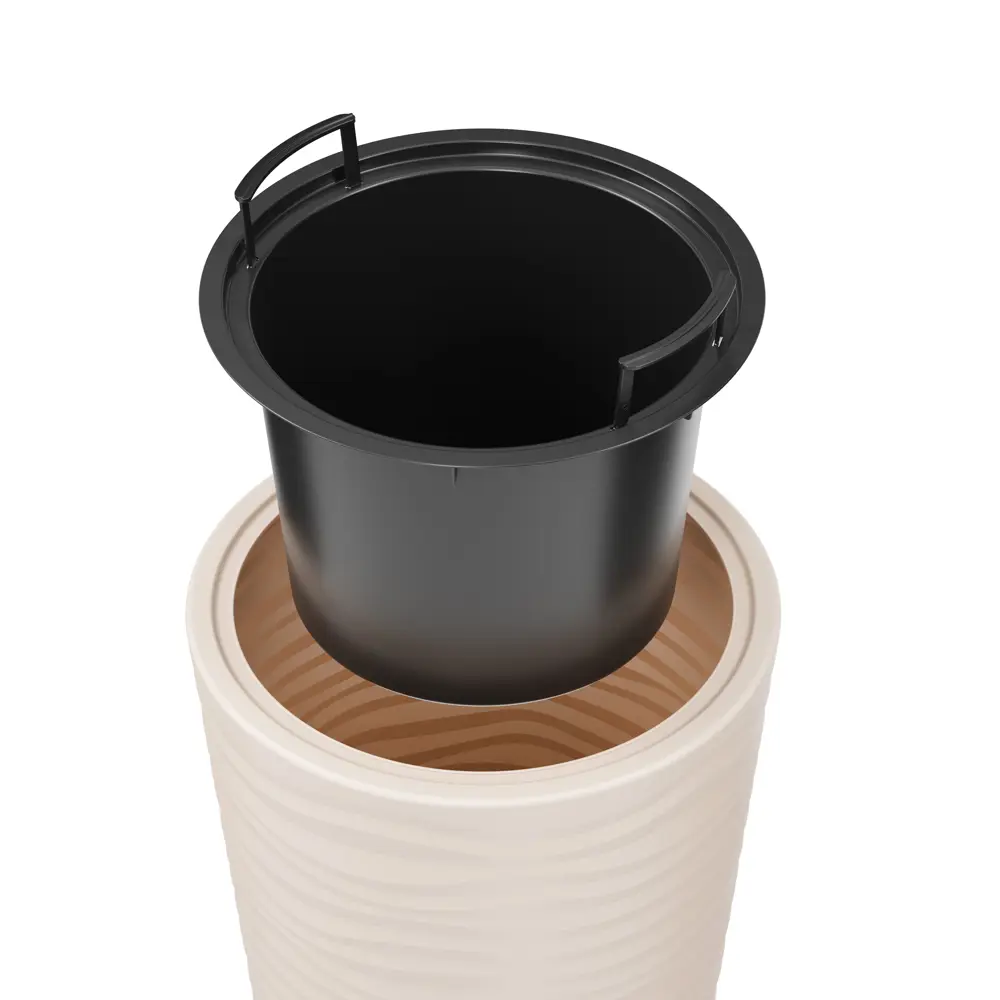 Кашпо Оазис ø39 h77.5 см v63 л пластик бежевый Santreyd STLM-2007152 - Вид №1