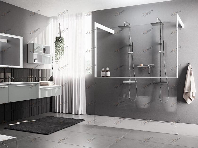 NOVELLINI Фиксированная боковая панель из алюминия и закаленного стекла Kuadra h frame sun-id-1348799