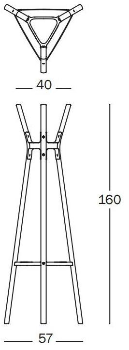 Magis Вешалка из дерева Steelwood sun-id-1374798 - Вид №3