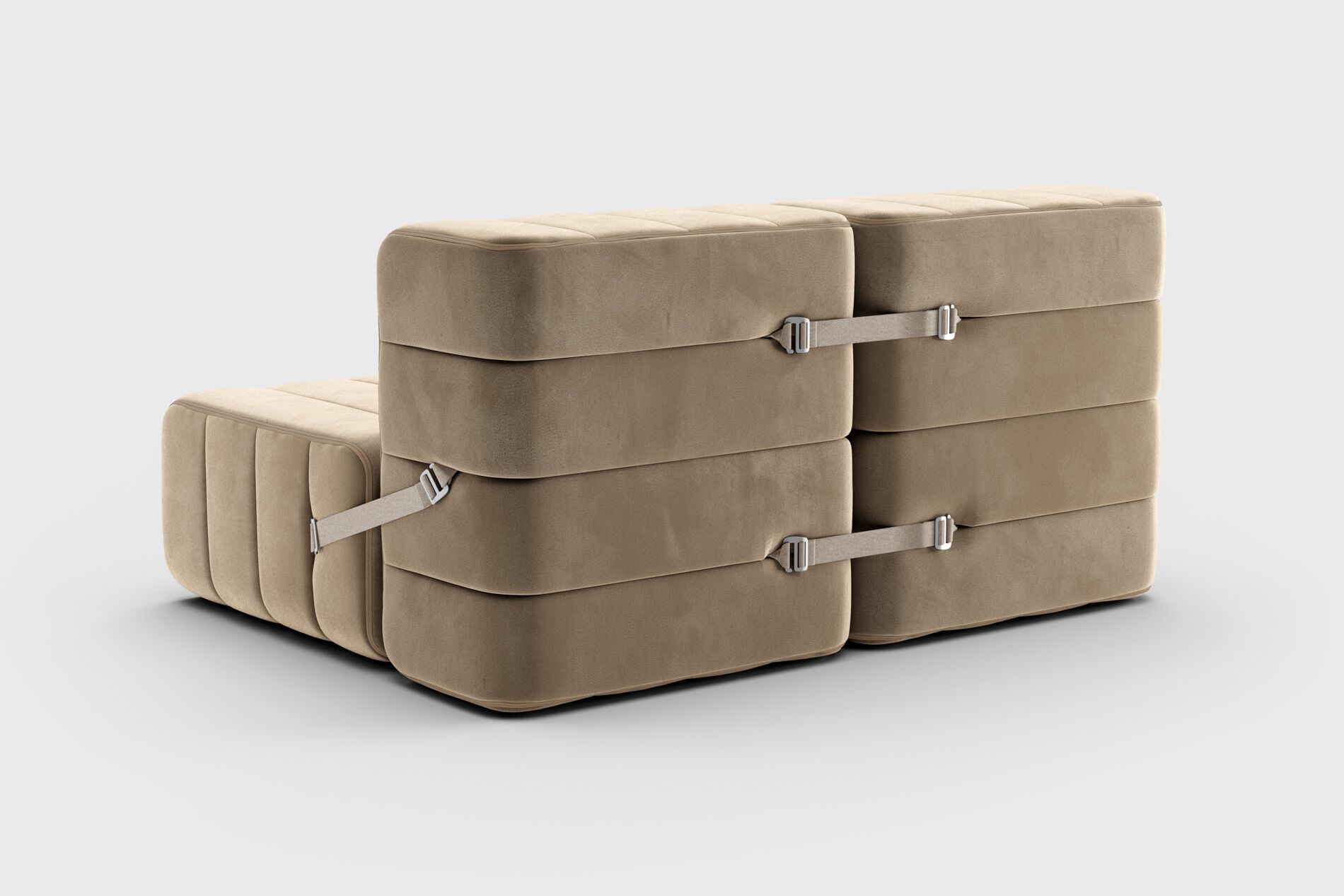 2-местный модульный тканевый диван AMBIVALENZ Curt ARCH-00047021 - Вид №5