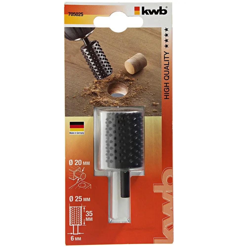 Фреза-рашпиль по дереву, 20х25 мм KWB STLM-2168424 - Вид №2