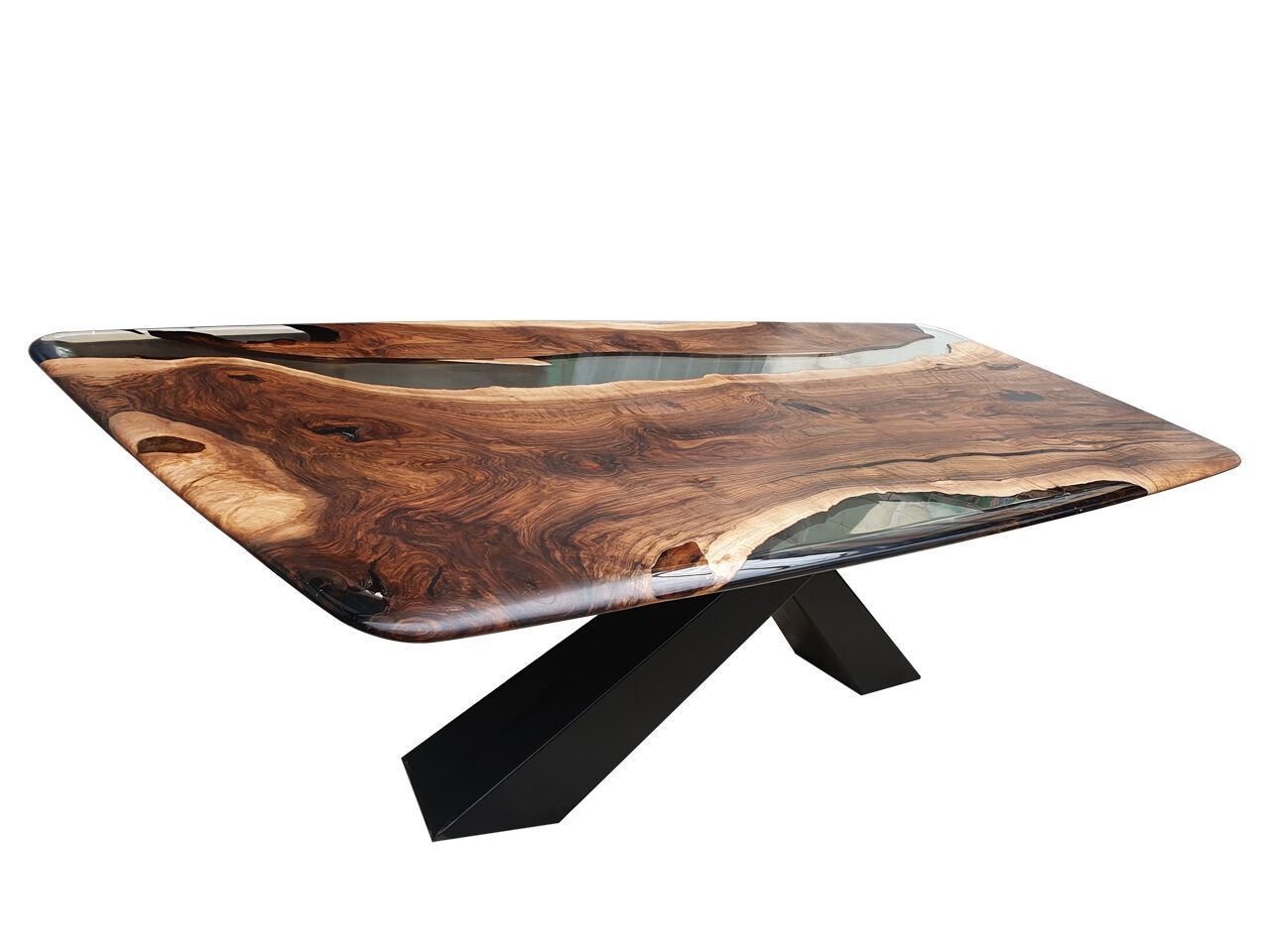 Прямоугольный стол из орехового дерева и смолы Legnor LEG2408766 ARCH-00077489 - Вид №3