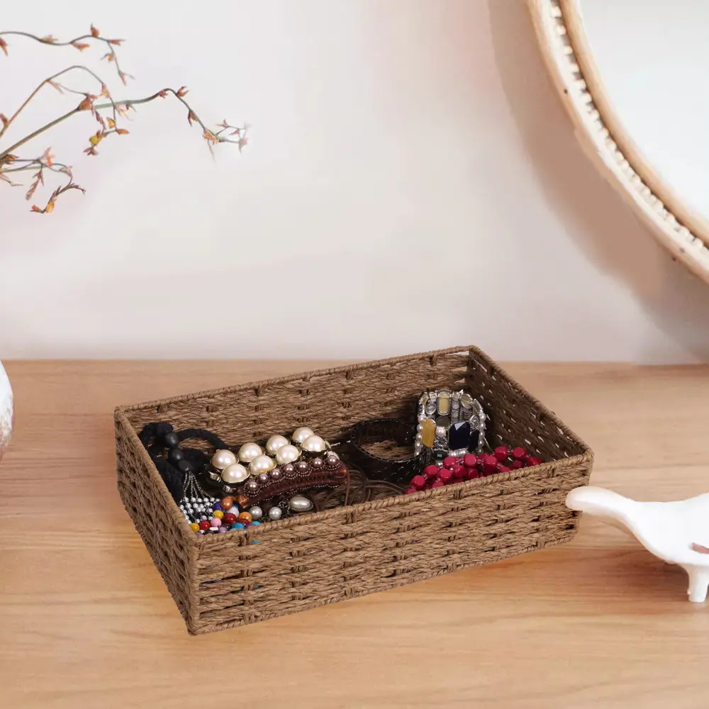 Корзина Konsensa 18x8x30 см бумага цвет коричневый STLM-2146357 - Вид №4