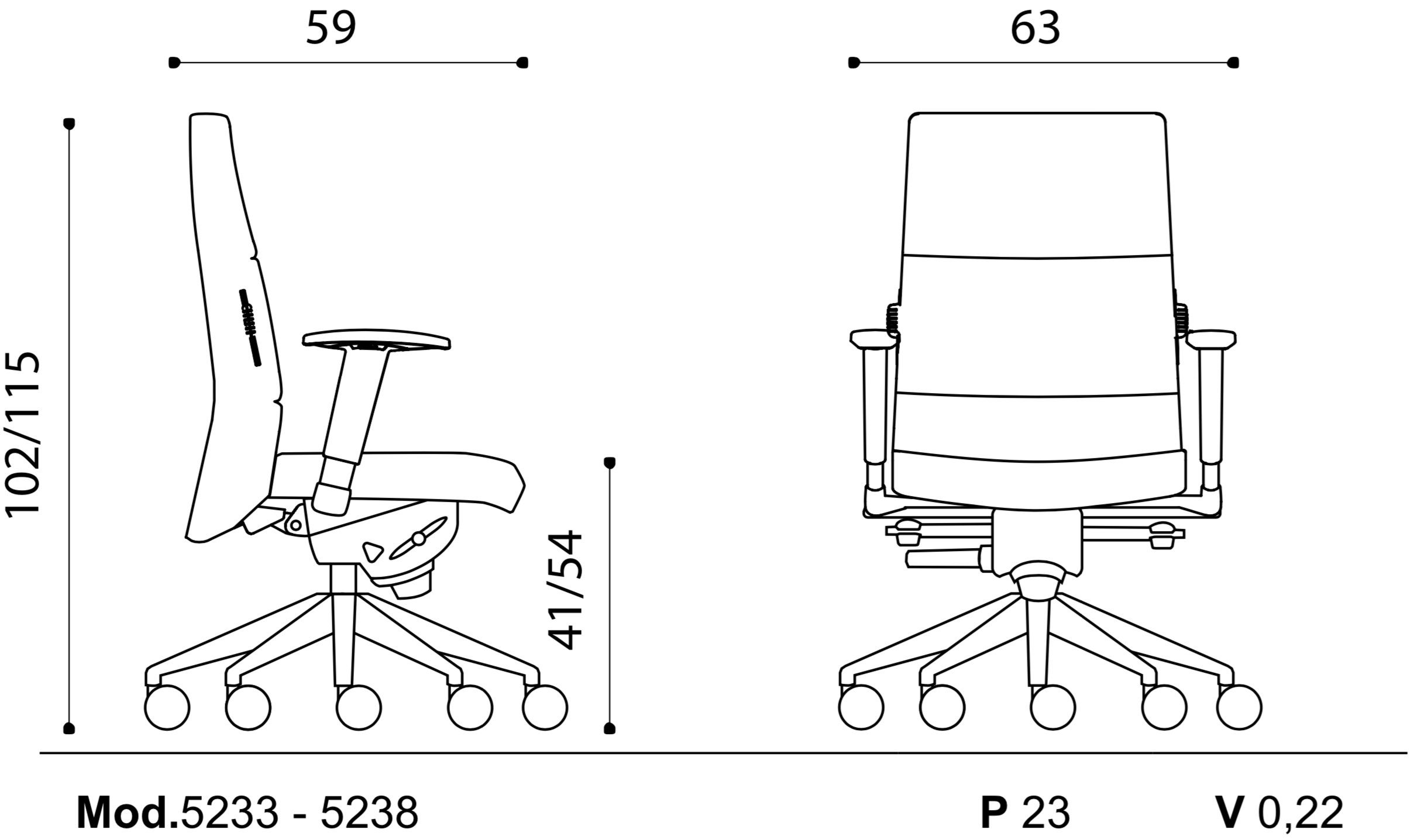 Кожаное офисное кресло с подлокотниками Ares Line Trendy First Class ARCH-00153241 - Вид №3