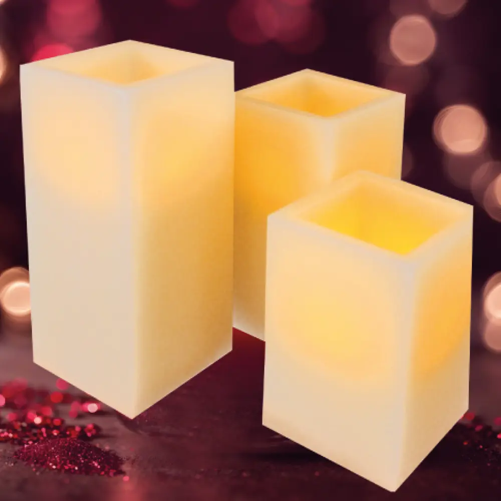 89378385 Набор свечей для дома 3 светодиода 7.5 см белый 3 шт. STLM-1352295 Santreyd  - Вид №10