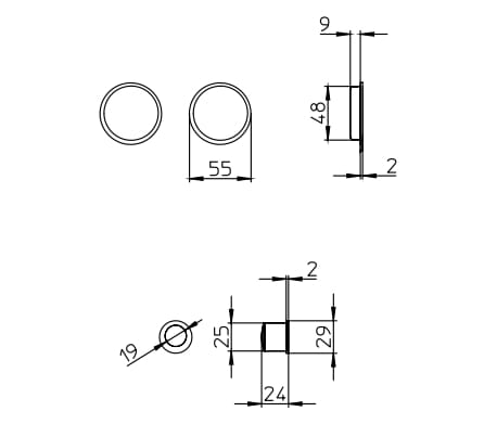 Утопленная ручка Mandelli1953 1118T ARCH-00043283 - Вид №9