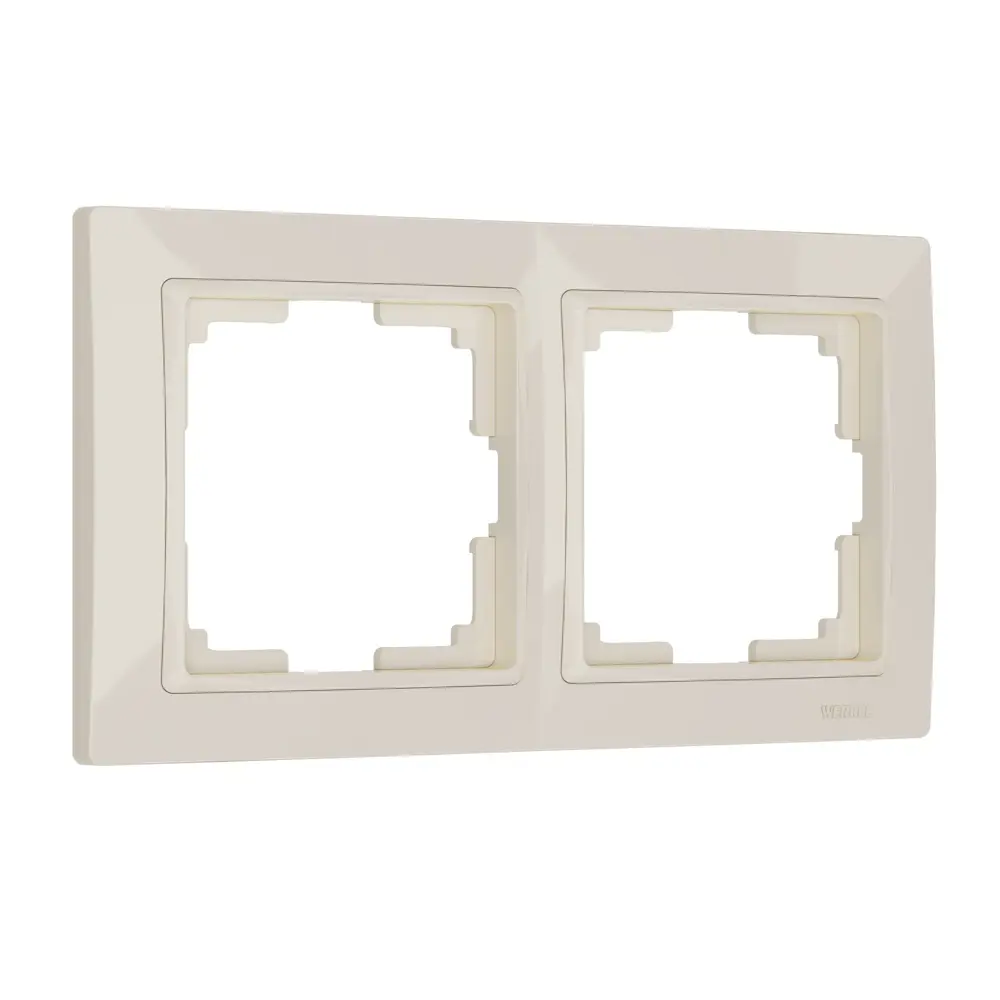 Рамка для розетки Werkel Snabb Basic 2 поста цвет слоновая кость STLM-2187979