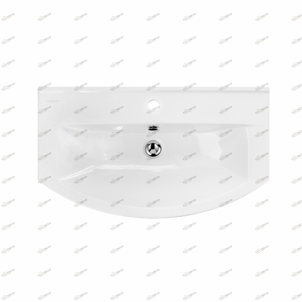 BST75SLWB01 Подвесная раковина настенная овальная BATi BALi  белая 