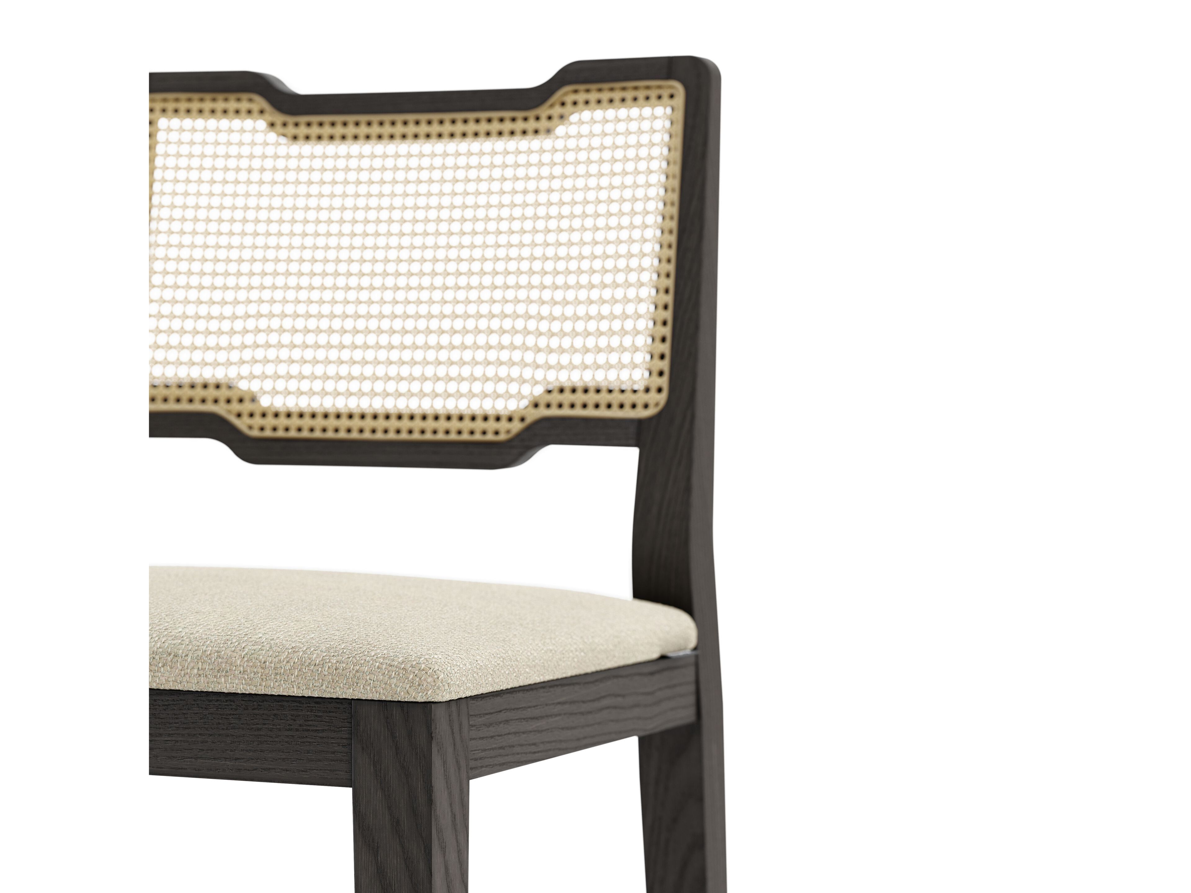 Барный стул из орехового дерева со спинкой Domkapa Eva ARCH-00009149 - Вид №2