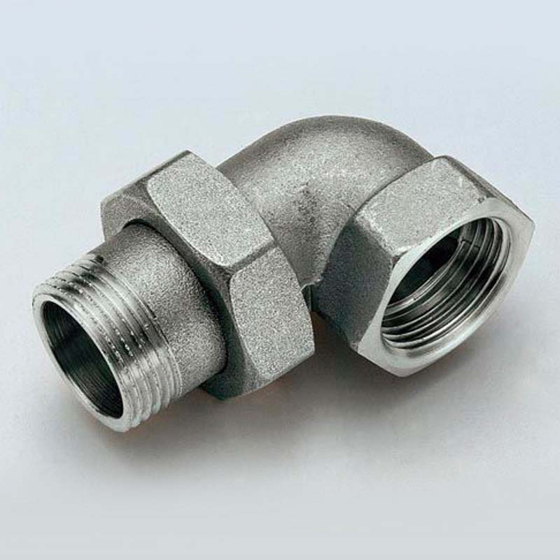 Разъемное соединение НВ угловое с прокладкой O-ring никелированное TIEMME 1"1/4 1500430