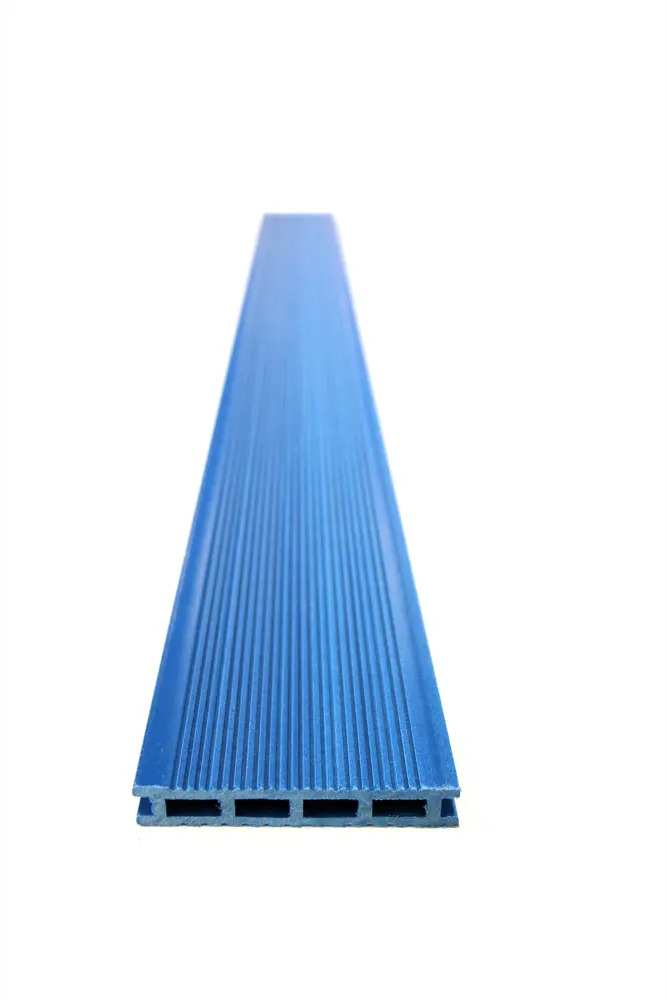 91354096 Террасная доска ДПК Multideck цвет лазурь 1500x140x22мм двусторонний вельвет/структура дерева 0.42м² 2шт STLM-1013415