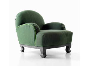 Тканевое кресло с подлокотниками