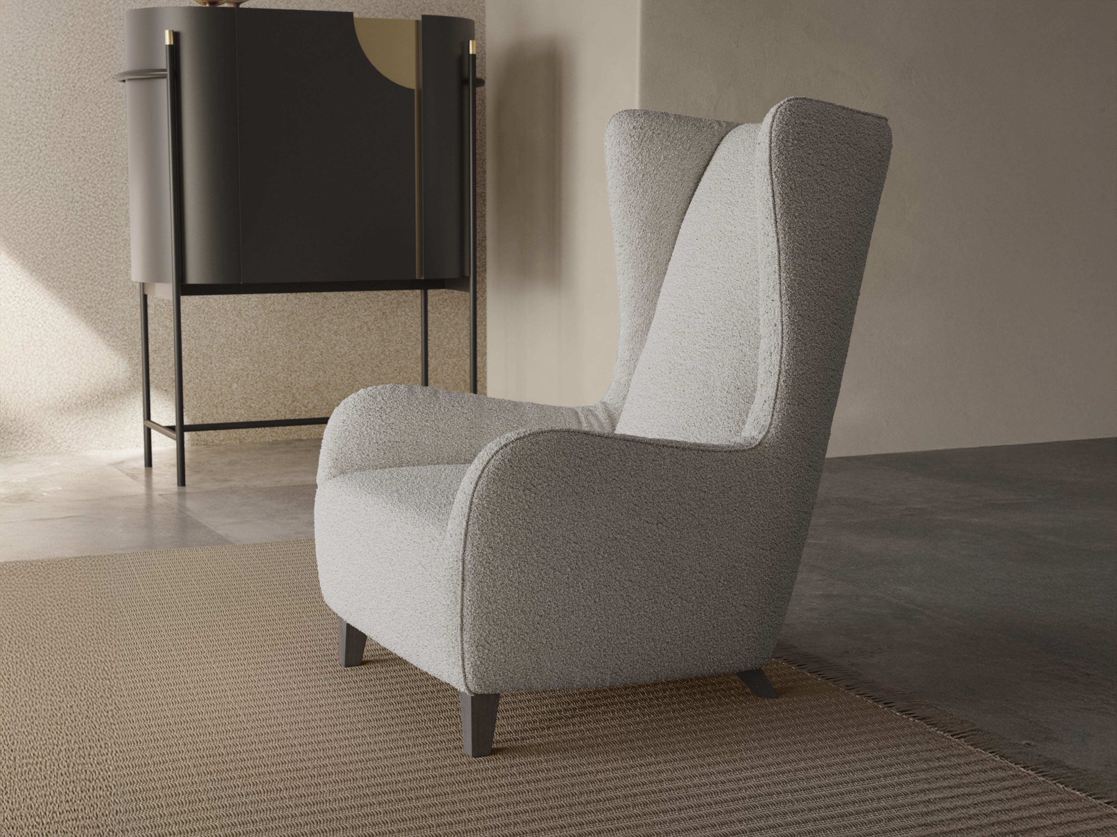 Тканевое кресло с высокой спинкой Natuzzi Italia MARLENE ARCH-00035013 - Вид №6