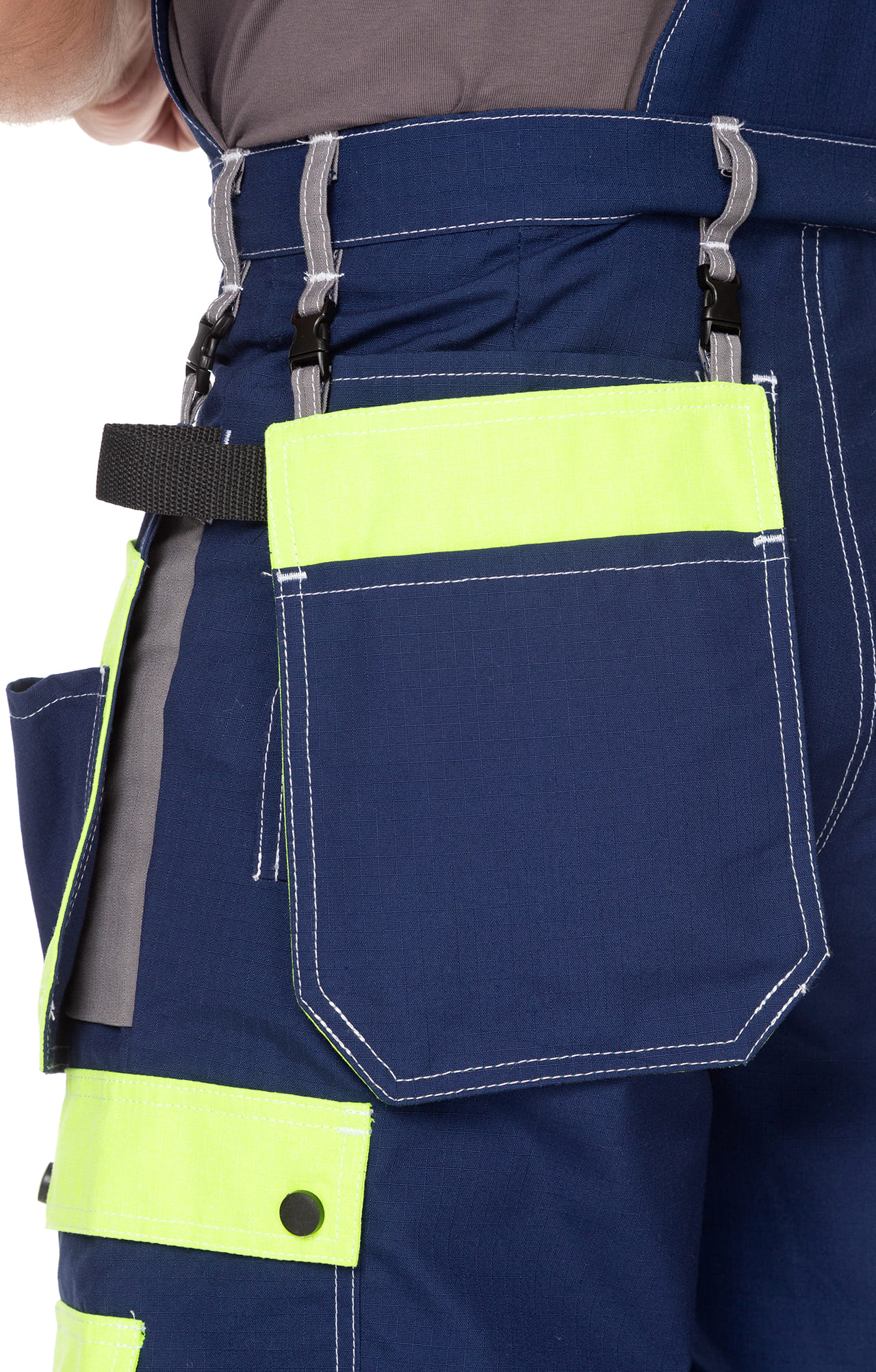 68842 Костюм "Прогресс" темно-синий с серым лимон  Летняя спецодежда  размер 48-50/170-176  - Вид №17