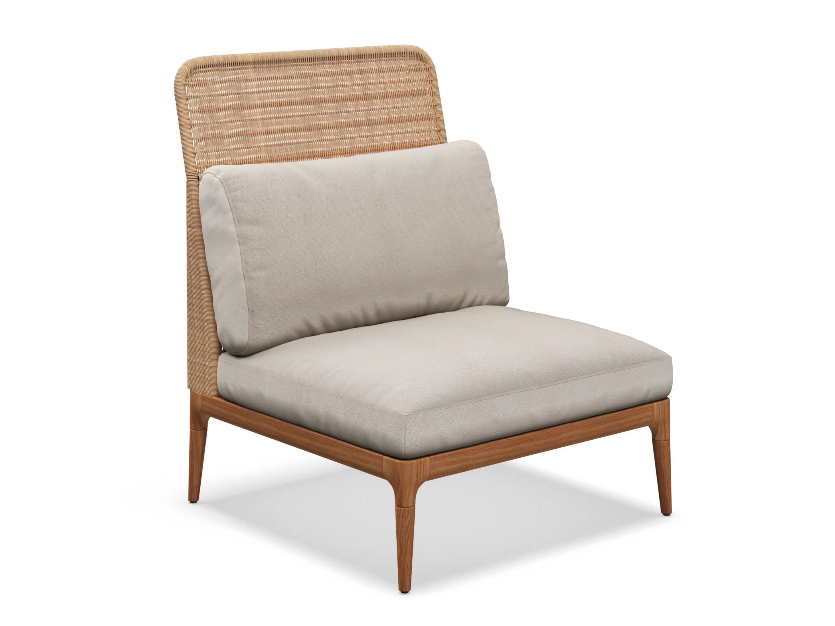 Плетеное и тканевое садовое кресло Gloster ARCH-00122507