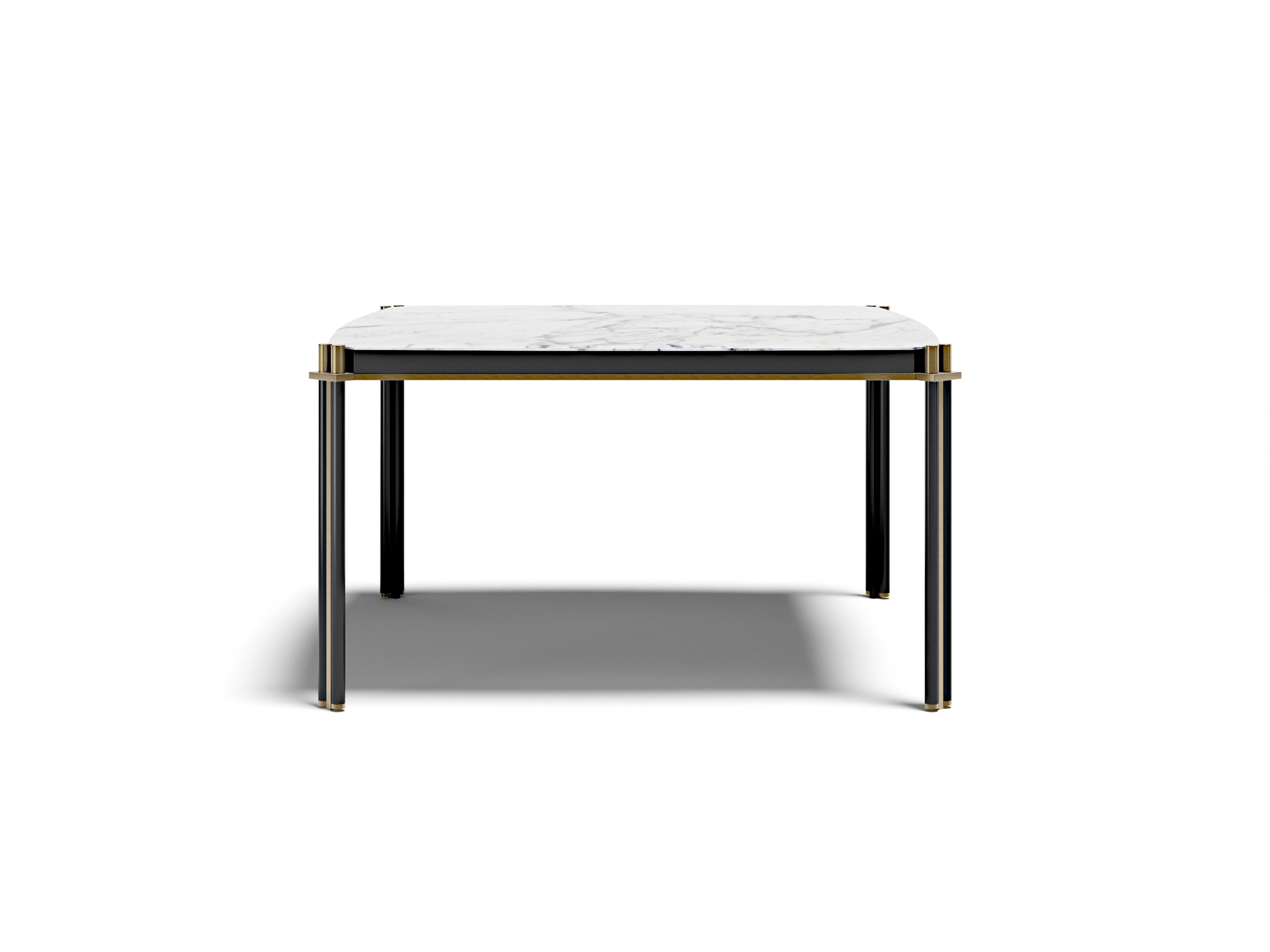 Квадратный стол из мрамора и дерева Capital Collection TUDOR ARCH-00153242 - Вид №1