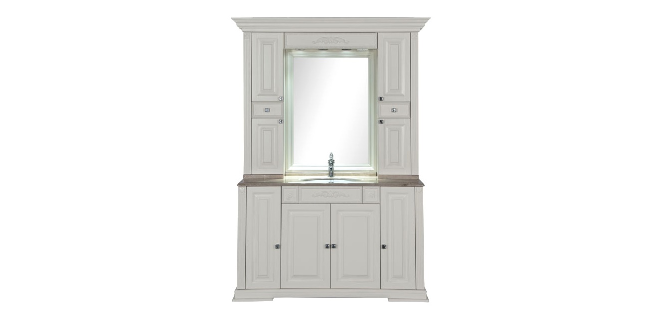 Комплект мебели Aquanet Кастильо 140 слоновая кость 00182697 - Вид №1