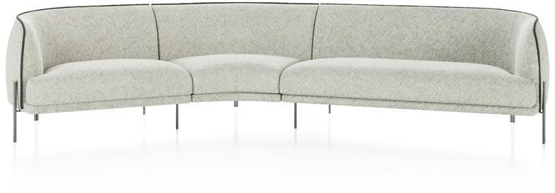 Liu Jo Living Collection Модульный тканевый диван Ceci est un caillou Cl1 - Вид №3