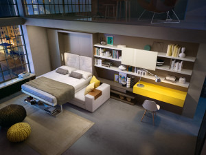 Диван-трансформер из ткани