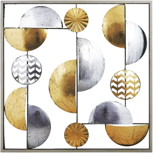 Украшение настенное, 50x50 см, металл, цвет золото/серебро 82259289 STLM-2101003