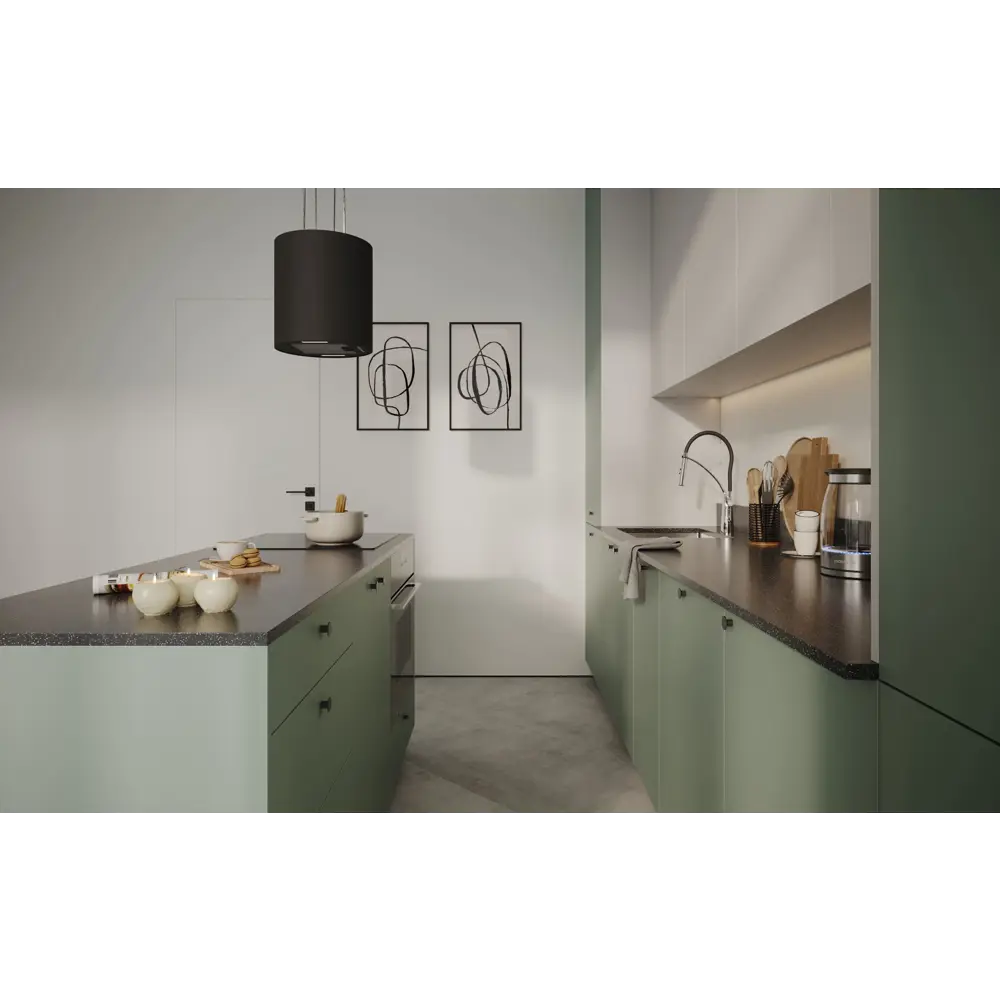 INSPIRE Аян - элегантная мебельная ручка-кнопка черного цвета 87836803 STLM-1443383 - Вид №6