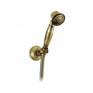050999 PREMIUM +1866 Держатель душевой лейки Kit + +1866 ручной душ Старая Латунь GRB MIXERS