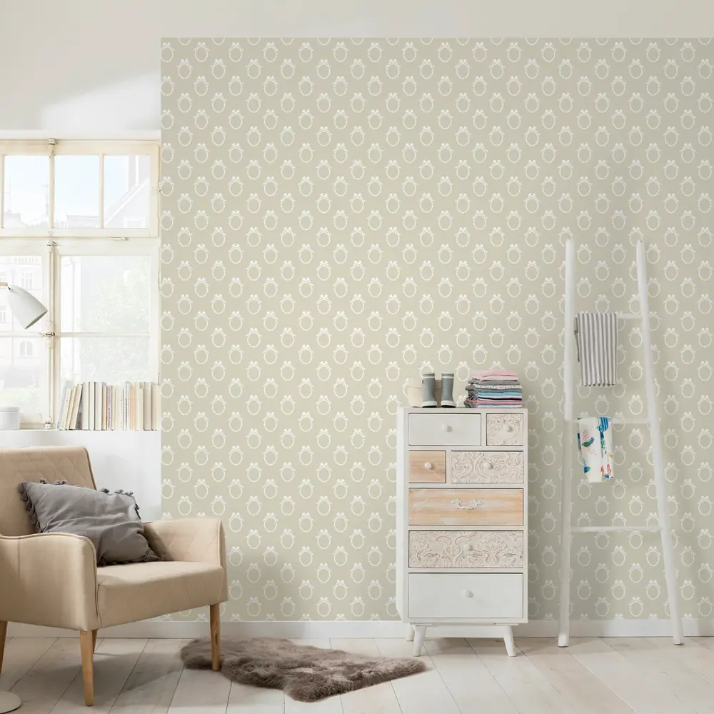 Обои флизелиновые Erismann Anny бежевые 1.06 м ЭР60424-03 STLM-2012960 - Вид №2