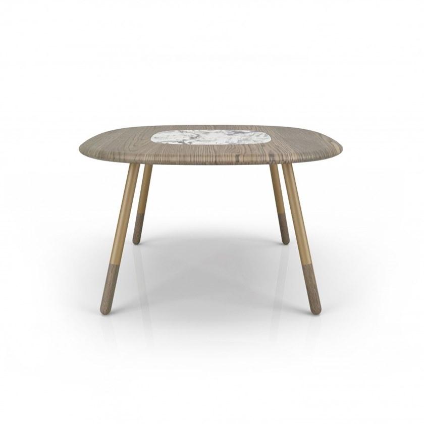 Huppé Квадратный обеденный стол из дуба и натурального камня Koval 2286m HUPPE - Вид №1