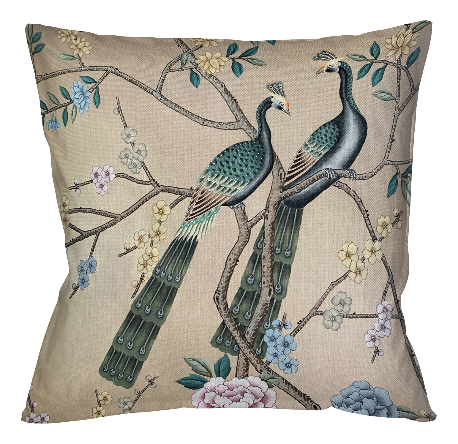 21060717 Интерьерная подушка «Императорский павлин» (версия 1) Object Desire 