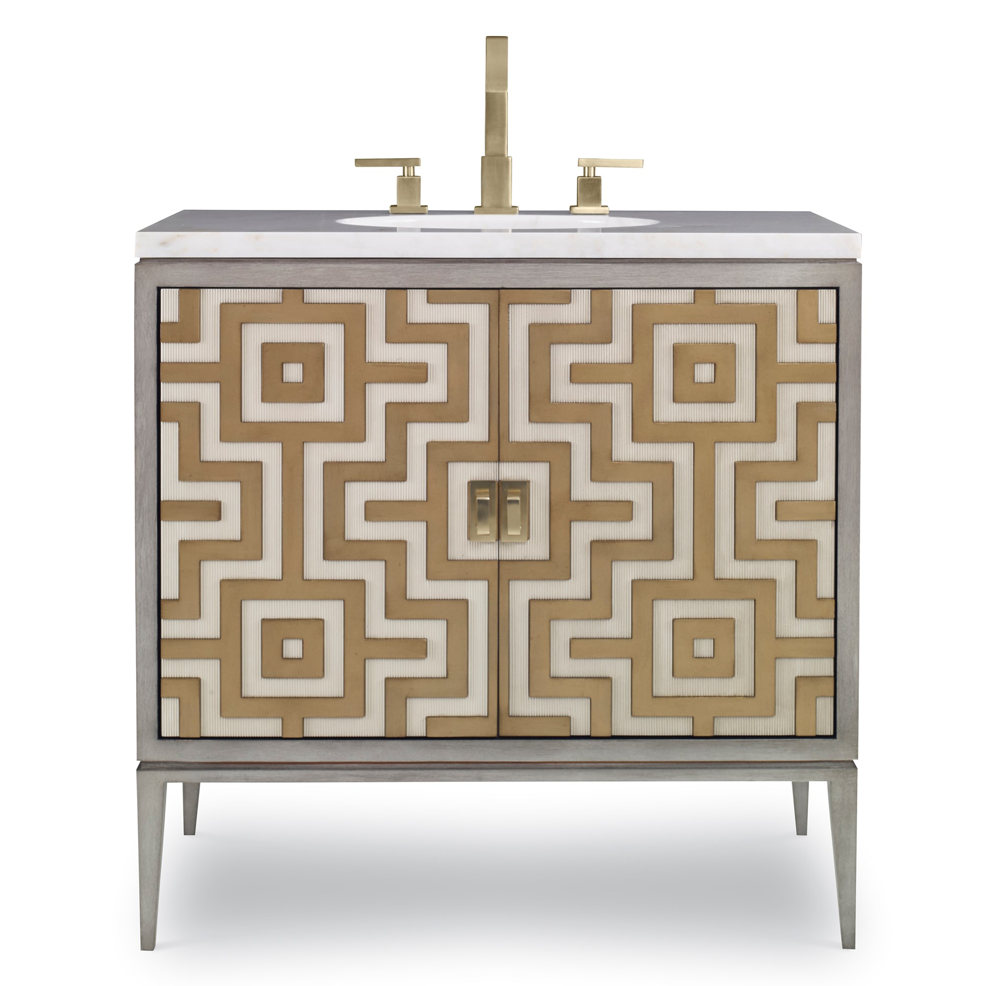 Тумбочка, средняя (от 34 до 36,5) 07250-110-301 Labyrinth Sink Chest Ambella  - Вид №2