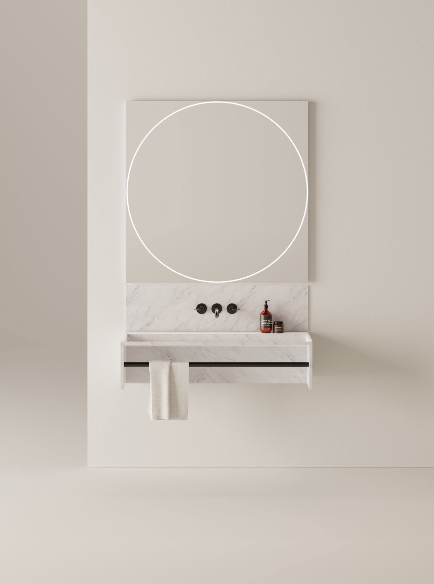 Мраморная настенная раковина Agape Face à face ARCH-00133394 - Вид №1