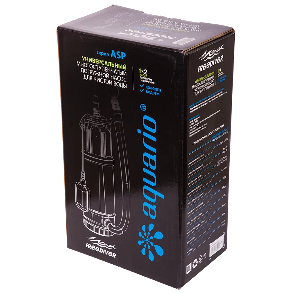 Погружной дренажный насос Frediver ASP3-30 для эффективного водоотведения 89360646 Santreyd STLM-1478731 - Вид №7