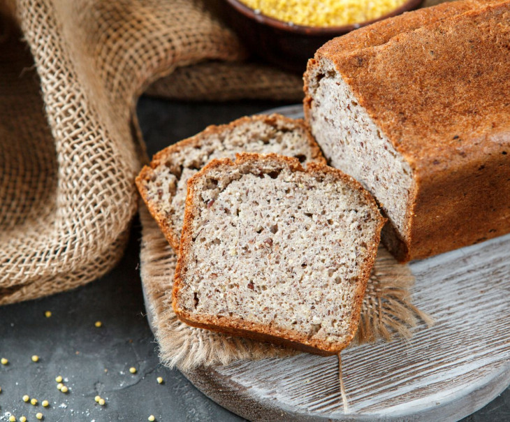 4370 Хлеб "Зеленая гречка - пшено - семена льна" Вкусляндия  - Вид №1