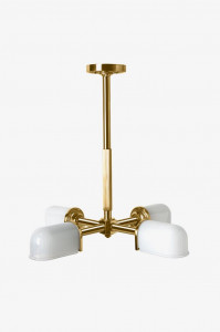 RWLT07 RW Atlas Потолочный подвесной светильник из четырех светильников со стеклянными плафонами Waterworks