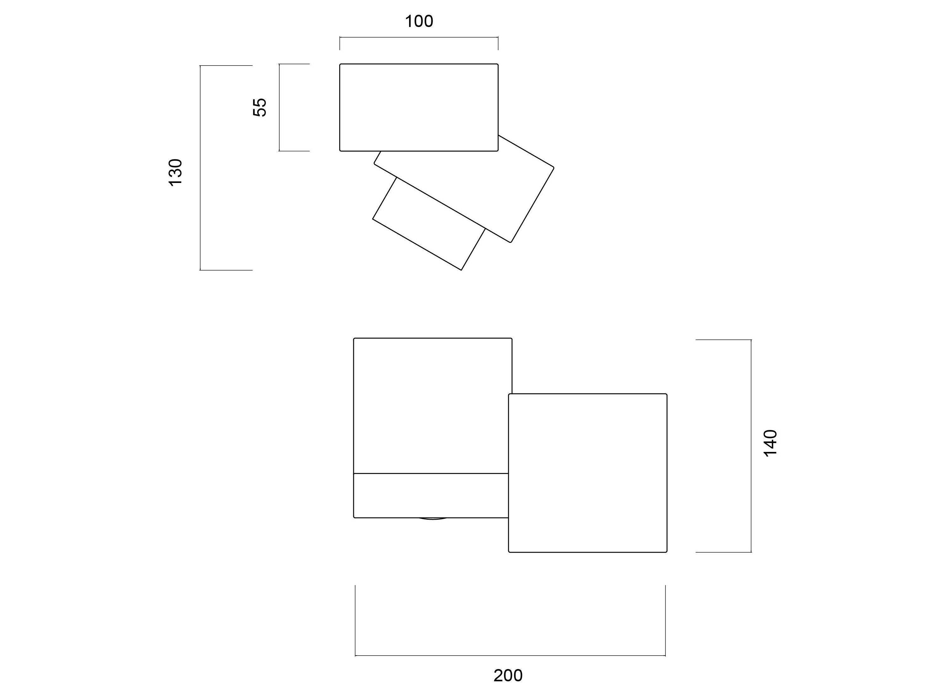 Светодиодный потолочный светильник WayPoint CROSS 1 LUCE ARCH-00065781 - Вид №19