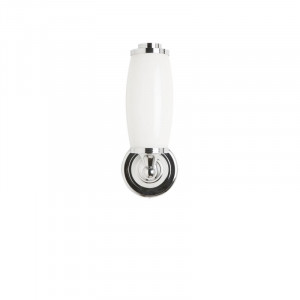 Burlington Круглый настенный светильник для ванной комнаты Burlington LED с хромированным основанием и абажуром из опалового стекла Хром BL13