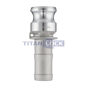 Камлок алюминиевый тип E, ниппель с хвостовиком 2", TL200EAL TITAN LOCK