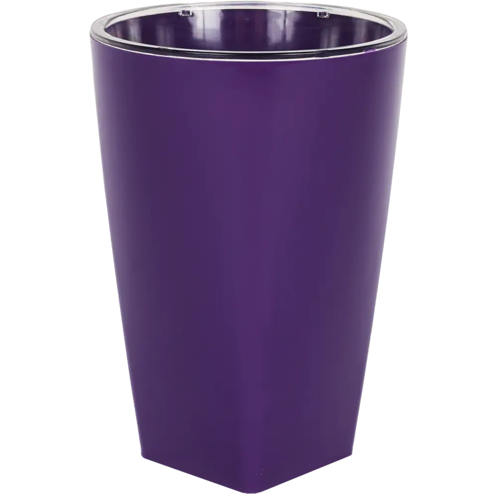 Кашпо Грейс ø12.5 h18 см v1.3 л пластик фиолетовый Santreyd STLM-2198940 - Вид №2