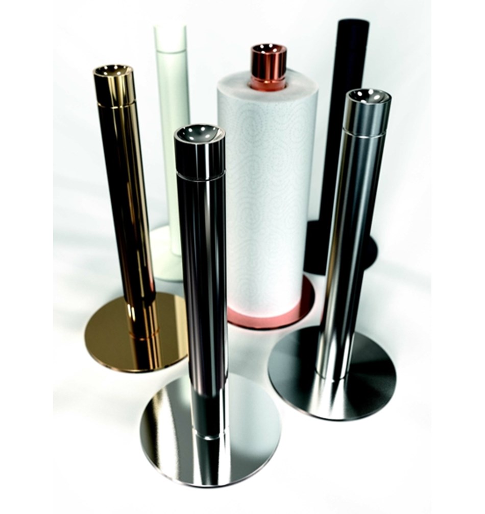 FROST Держатель для кухонных валиков 5 » черный Нержавеющая сталь Черный N1923-B  - Вид №1