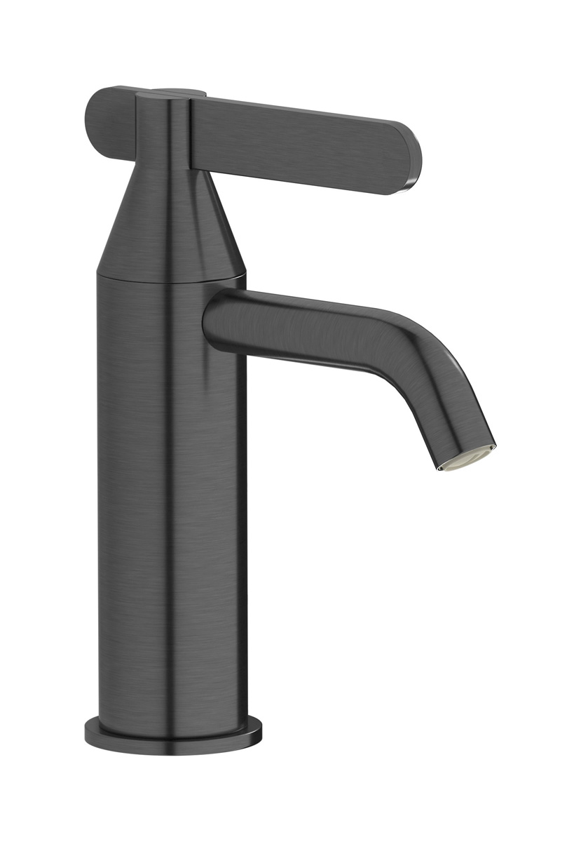 Смеситель для раковины на 1 отверстие в комплекте с донным клапаном WE ARE IB oh220on Brushed Black Chrome Soho